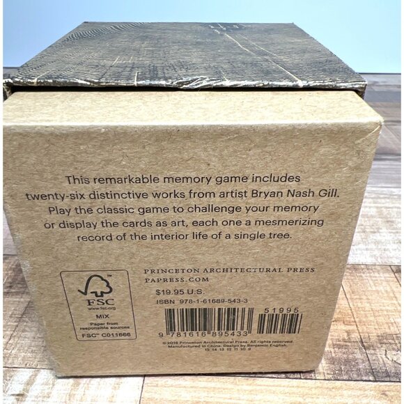 Wood Look Memory Game Princeton Architectural Press 26 Pairs Tree Ring Art Cards - Picture 3 of 4